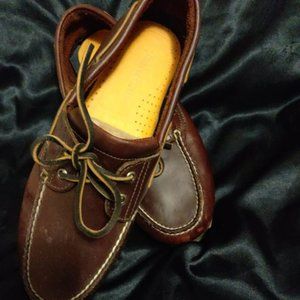 Timberland Boat Shoes, Classic Dark Brown, Rootbeer, Size 12